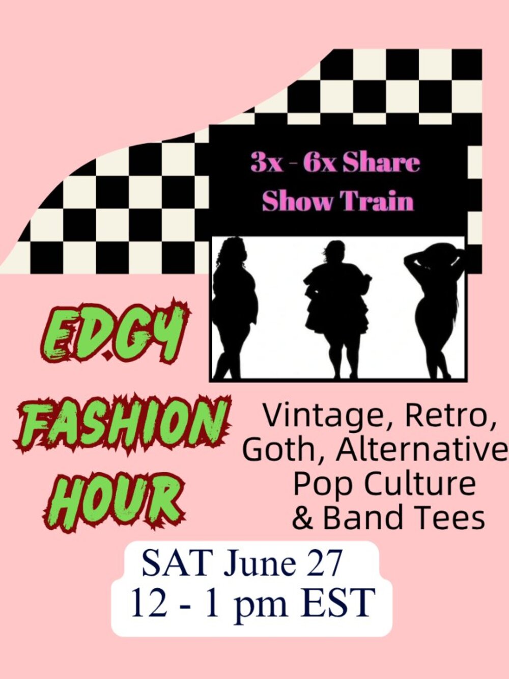 EDGY FASHION on 3X - 6X TRAIN SHOW